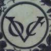 VOC (Dutch East India Company) blue and white plate fragment  found recently offshore near Galle Sri Lanka.